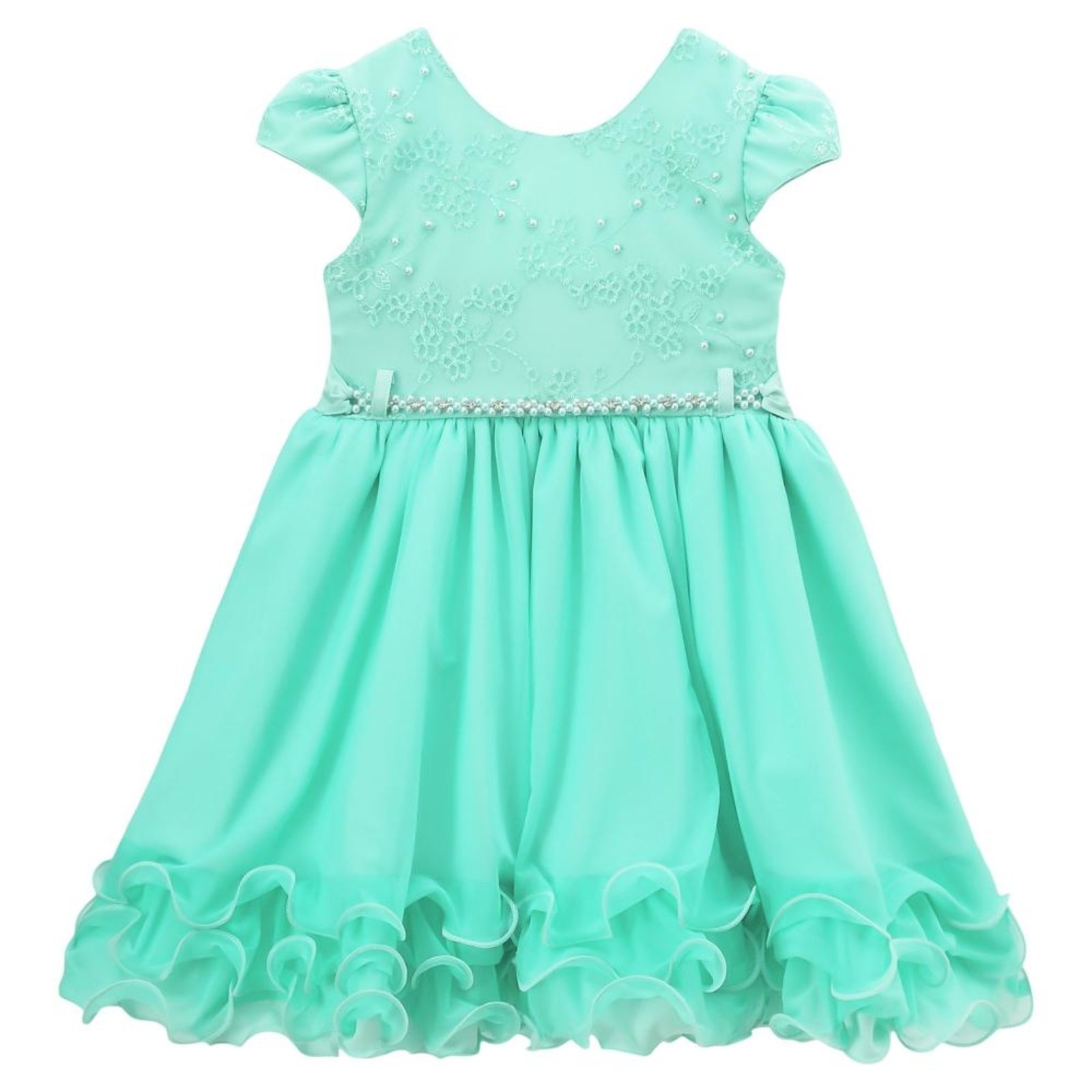 vestido verde tiffany infantil