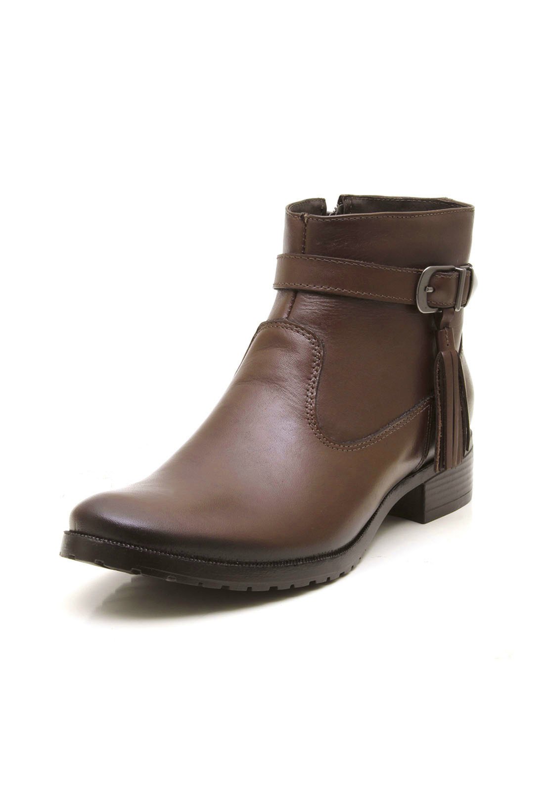 bota couro life rock cano curto feminina