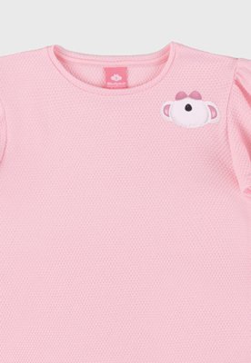Blusa Infantil Lilica Ripilica Aplique Personagem Rosa
