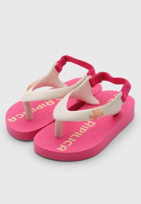 Chinelo Infantil Lilica Ripilica Logo Rosa