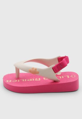 Chinelo Infantil Lilica Ripilica Logo Rosa