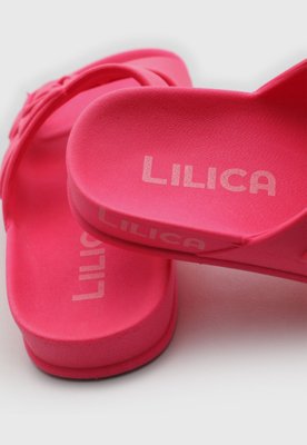 Chinelo Slide Infantil Lilica Ripilica Fivelas Rosa