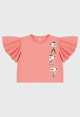Conjunto Infantil Lilica Ripilica Estampa Ursos Rosa