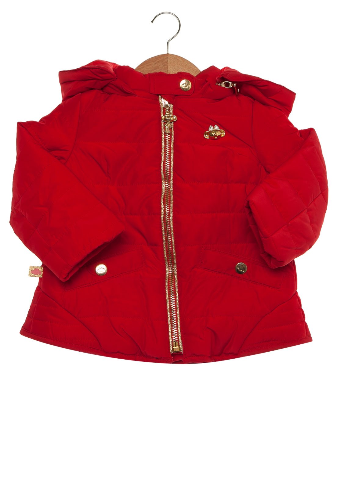 jaqueta infantil vermelha