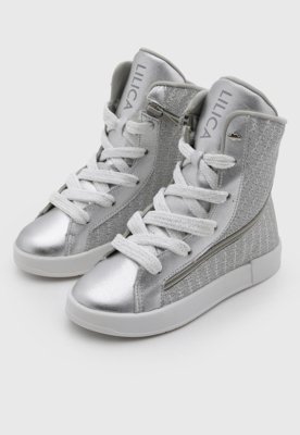 Tênis Infantil Lilica Ripilica Boot Glow Prata