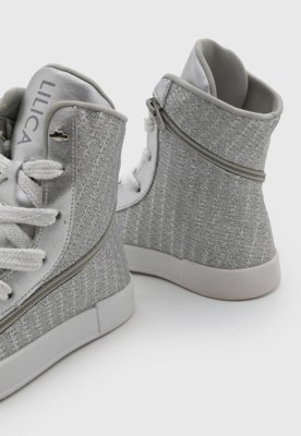 Tênis Infantil Lilica Ripilica Boot Glow Prata