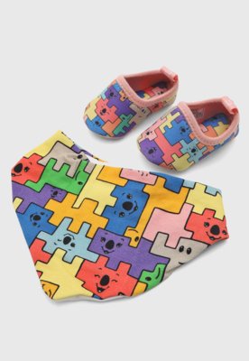 Tênis Infantil Lilica Ripilica Comfy Fun Estampado Rosa