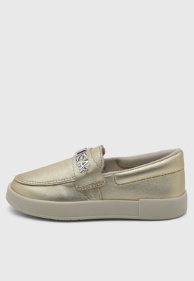 Tênis Infantil Lilica Ripilica Slip On Dourado