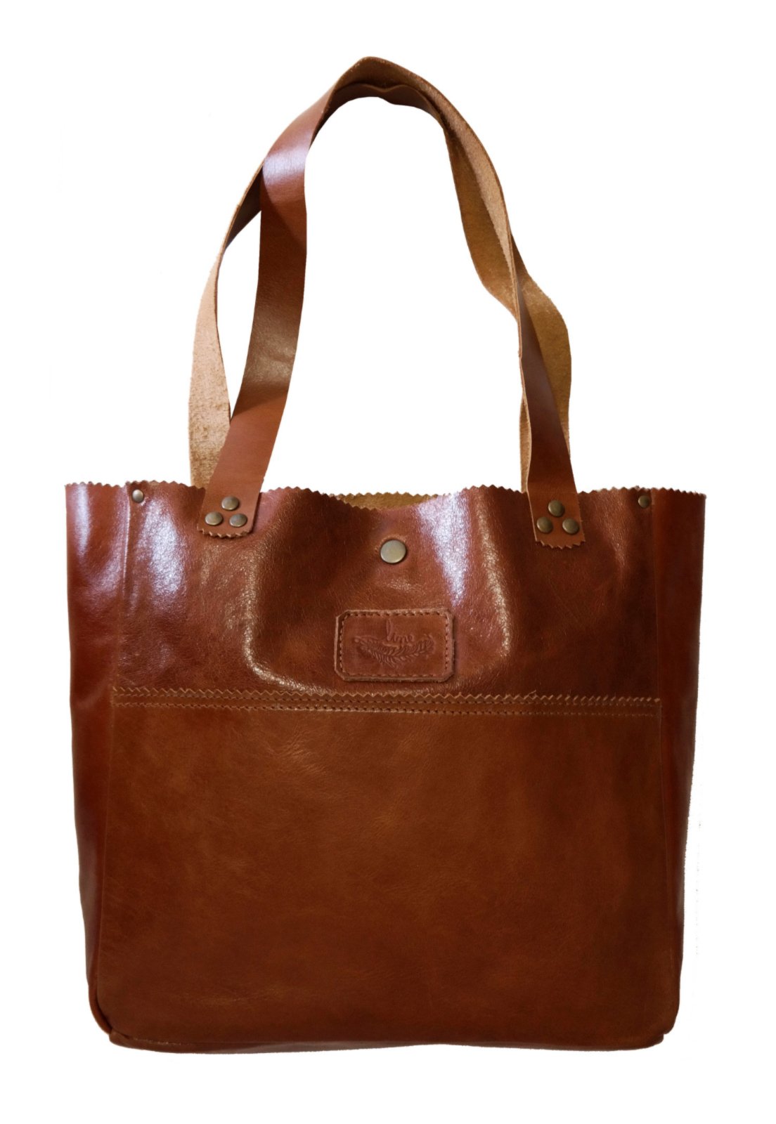 east west calfskin shopping tote bolsa