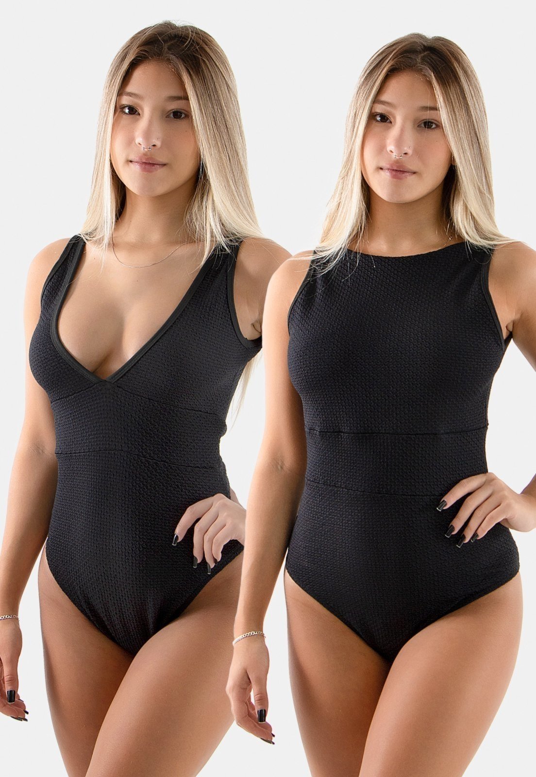 Body preto feminino versátil para ARRASAR