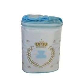 Porta Mamadeira Duplo Lippi Coroa Azul Menor preço em Porta Mamadeira Duplo Lippi Coroa Azul