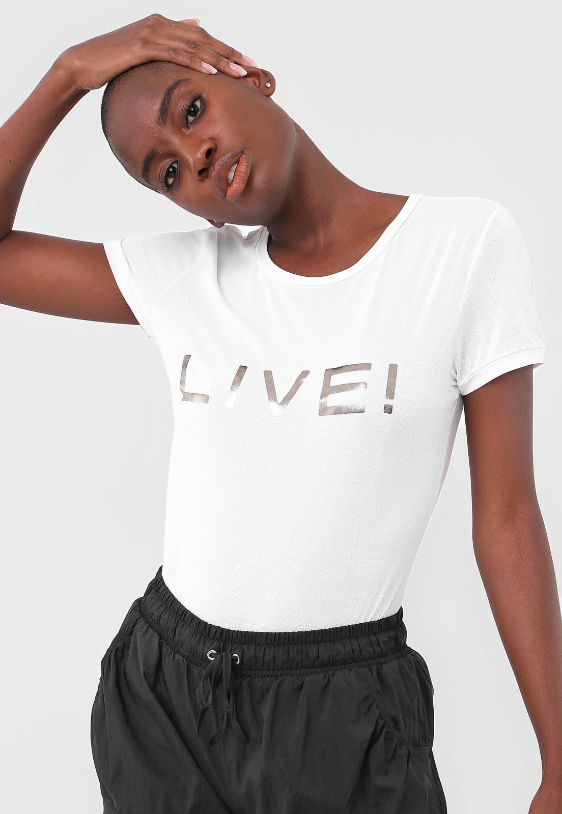 Camiseta Live! Logo Branca - Compre Agora