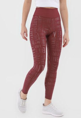 Legging Live! Essential Bordô - Compre Agora