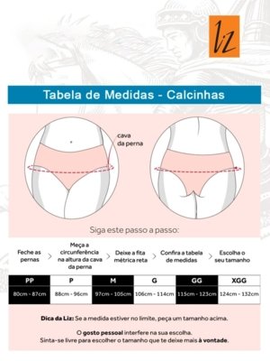 Kit com 3 Calcinhas Caleçon Liz 50256