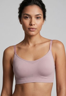 Sutiã Liz Top Liso Basico Bojo Rosa