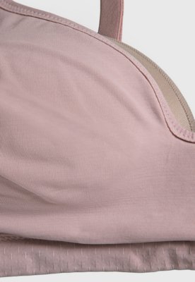 Sutiã Liz Top Liso Triangulo Bojo Rosa