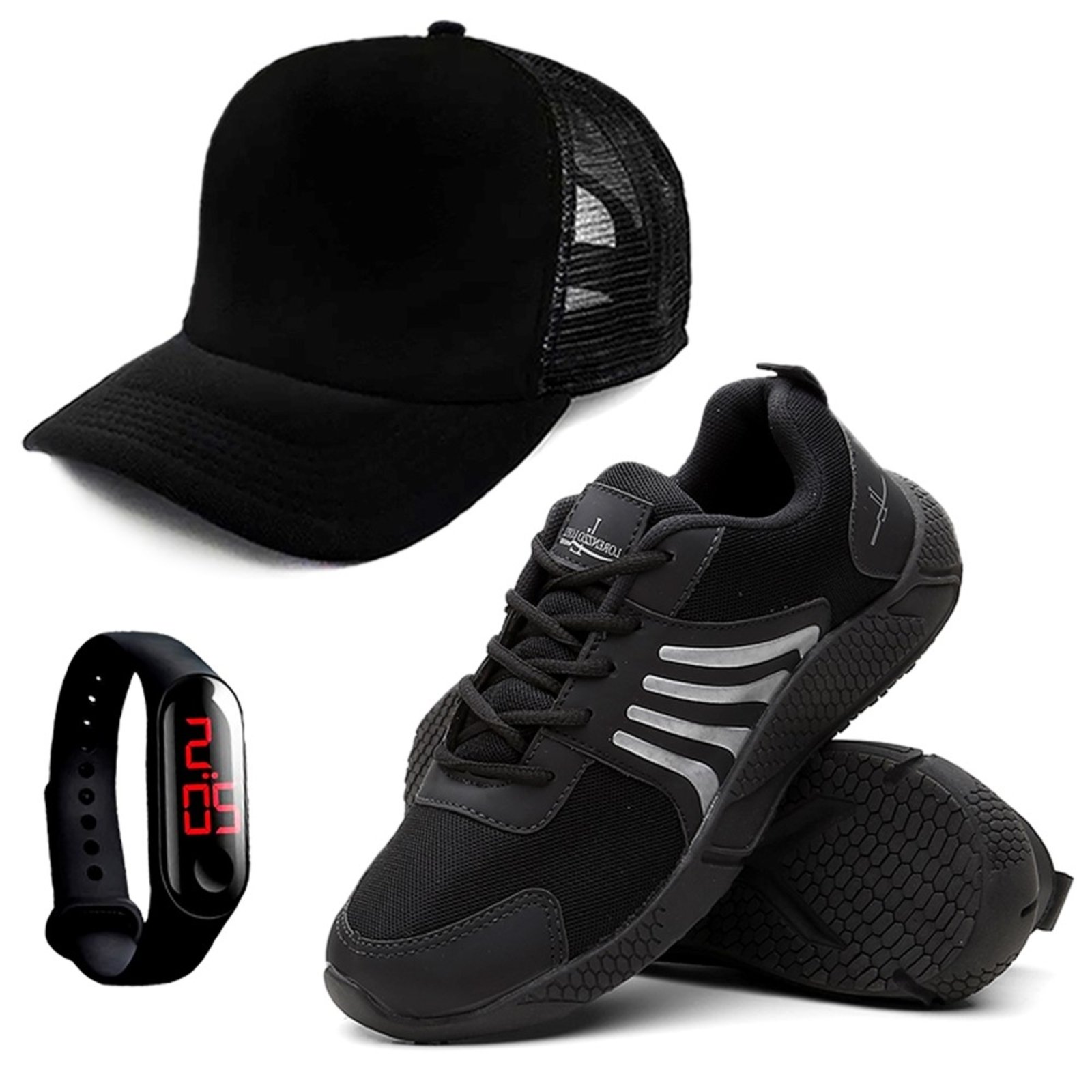 tenis running masculino preto