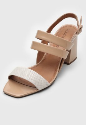 Sandalia nude hot sale loucos e santos