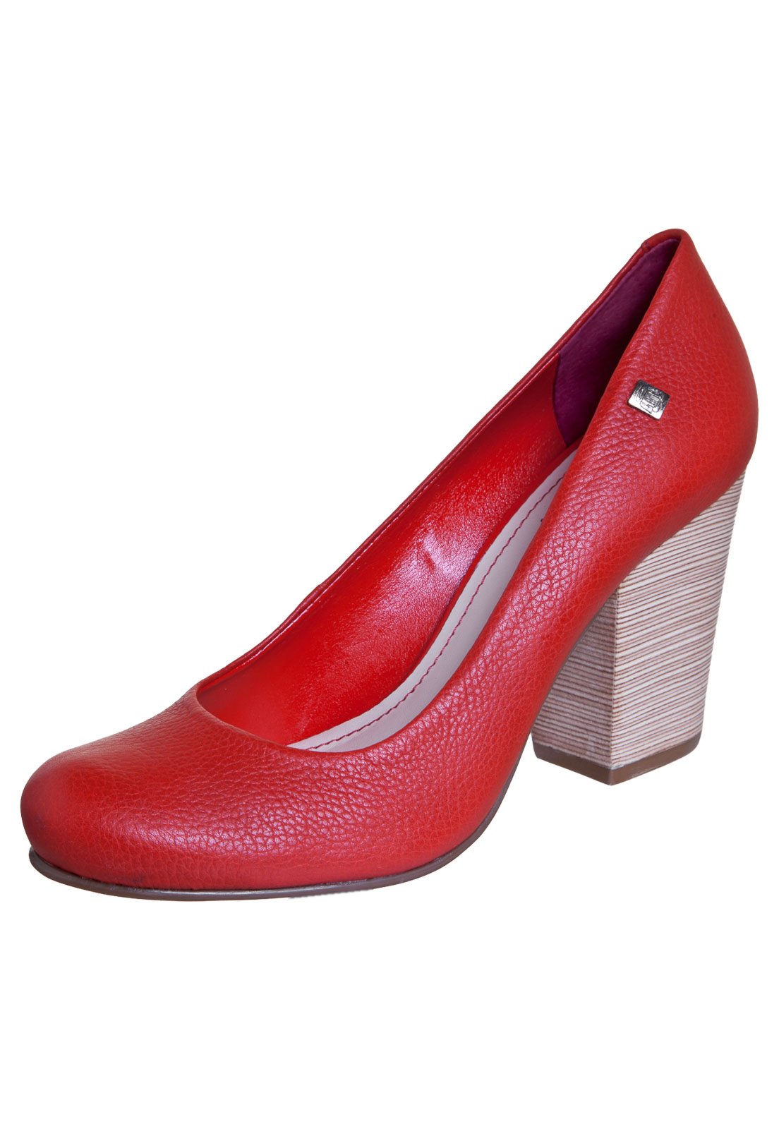 Scarpin vermelho loucos e sales santos