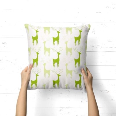 Almofada Avulsa Decorativa Renas Verdes 35x35cm Love Decor Menor preço em Almofada Avulsa Decorativa Renas Verdes 35x35cm Love Decor