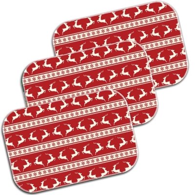 Kit 3 Tapetes Love Decor Decorativos Natal Jivo Vermelho Menor preço em Kit 3 Tapetes Love Decor Decorativos Natal Jivo Vermelho