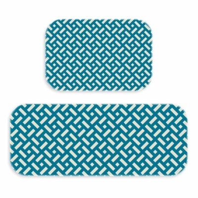 Kit Love Decor Tapete Lavanderia Wevans Abstratos Azul Menor preço em Kit Love Decor Tapete Lavanderia Wevans Abstratos Azul