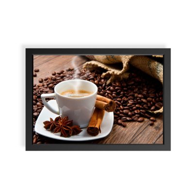 Quadro Love Decor Decorativo Coffee Preto Menor preço em Quadro Love Decor Decorativo Coffee Preto
