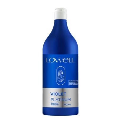 Violet Platinum Shampoo Lowell matizador 1000ml Menor preço em Violet Platinum Shampoo Lowell matizador 1000ml