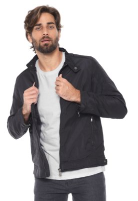 jaqueta de couro luigi bertolli