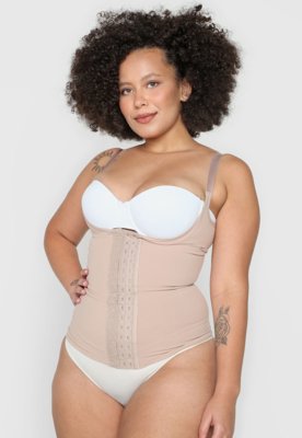 Cinta Lupo Corpete Modeladora Up Bege Menor preço em Cinta Lupo Corpete Modeladora Up Bege