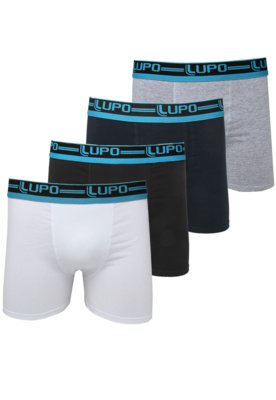 Kit 4pçs Cueca Lupo Boxer Algodão Preta é boa?