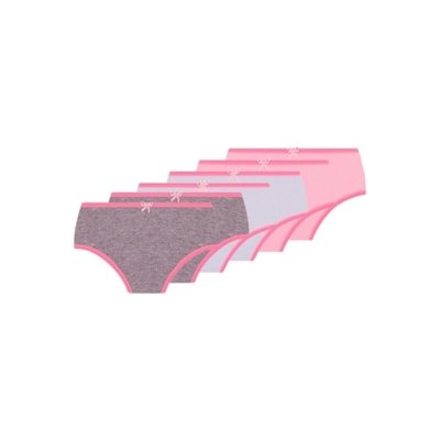 Kit com 6 Calcinhas Lobinha 18101-089 Infantil Rosa