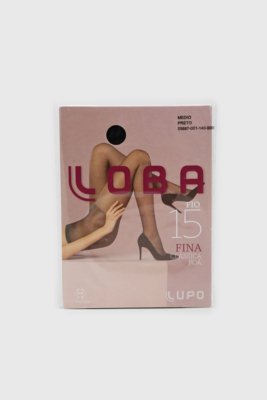 Meia-Calça Lupo Loba Poá Preta Menor preço em Meia-Calça Lupo Loba Poá Preta