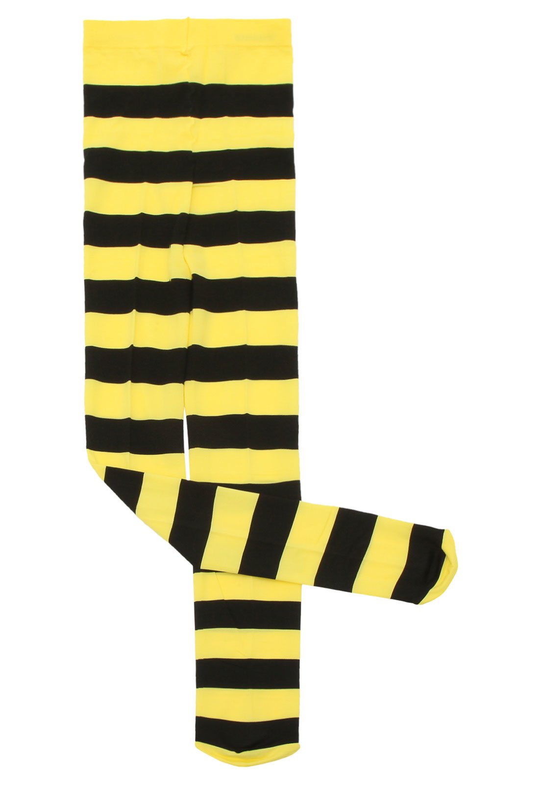 meia calça listrada amarela e preta