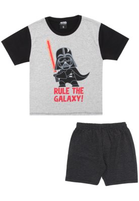 Pijama Lupo Star Wars Cinza Menor preço em Pijama Lupo Star Wars Cinza