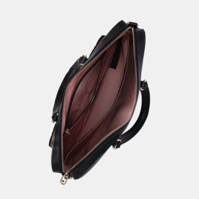Bolsa Executiva Grande New Ridge Preto - 10005594 Luz da Lua