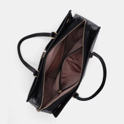Bolsa Executiva Grande New Ridge Preto - 2000864 Luz da Lua