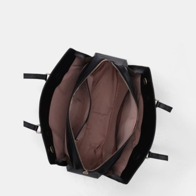 Bolsa Executiva Grande New Ridge Preto - 2000864 Luz da Lua