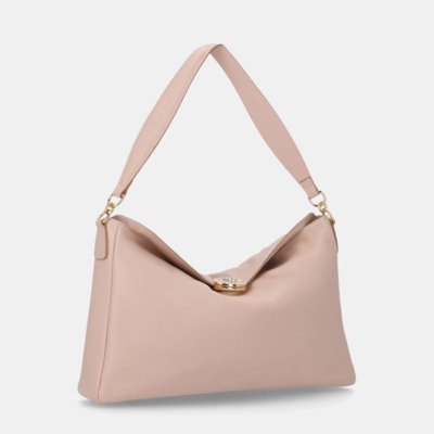 Bolsa Hobo Grande New Ridge Bege - 2000724 UN Luz da Lua