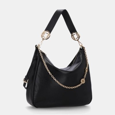 Bolsa Hobo Grande New Ridge Preto-2000792 UN Luz da Lua