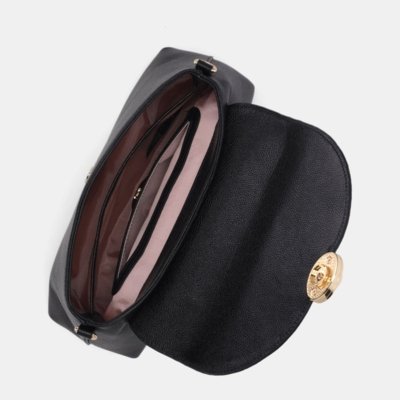 Bolsa Satchel Média New Ridge Preto - 2000934 UN Luz da Lua
