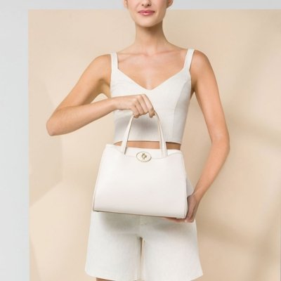Bolsa Tote Média New Ridge Panna - 2000910 UN Luz da Lua