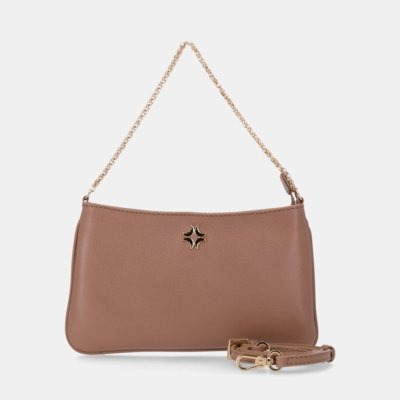 Bolsa Satchel Média Luz da Lua - 2000749 Luz Da Lua Marrom | Dafiti