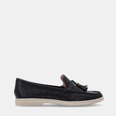 Mocassim New Ridge Preto - 60590002 39 Luz da Lua