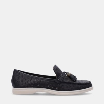 Mocassim New Ridge Preto - 60590002 39 Luz da Lua