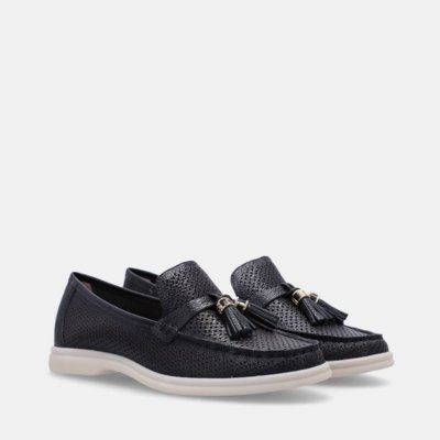 Mocassim New Ridge Preto - 60590002 39 Luz da Lua