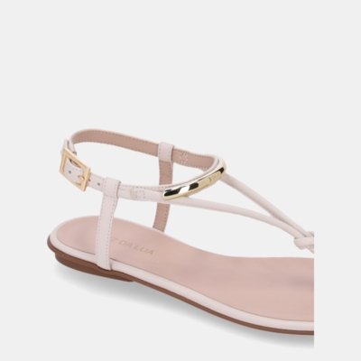 Rasteira Couro Luz Da Lua 52217800 Luz Da Lua Off-white