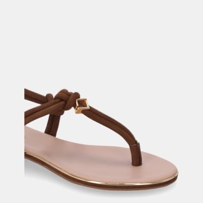 Sandália Rasteira Bison Espresso - 54870084 38 Luz da Lua