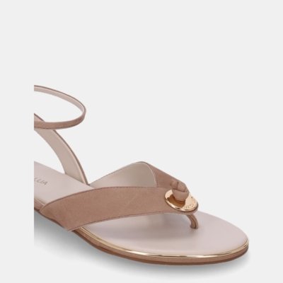 Sandália Rasteira Bison Ginger - 54870083 34 Luz da Lua