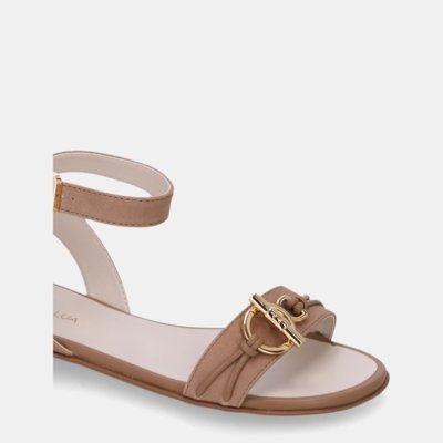 Sandália Rasteira Bison Ginger E Saara Ginger - 52210076 35 Luz da Lua